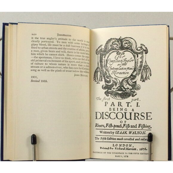 The Compleat Angler by Walton & Cotton, World's Classics Fishing Book Complete - Picture 6 of 10